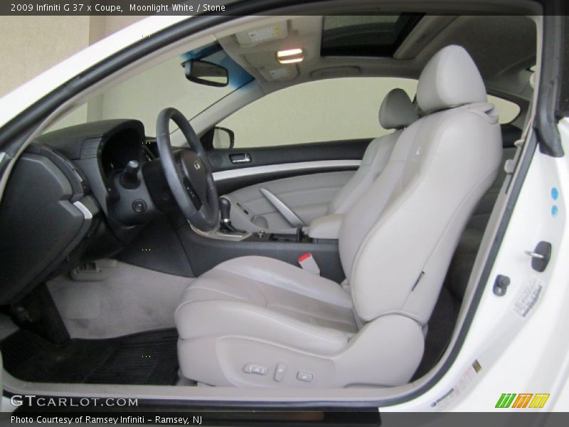 Moonlight White / Stone 2009 Infiniti G 37 x Coupe