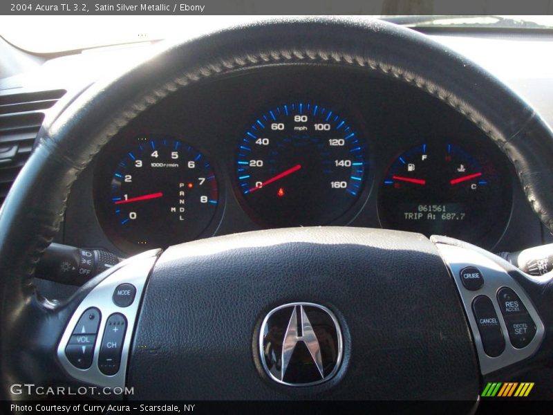 Satin Silver Metallic / Ebony 2004 Acura TL 3.2