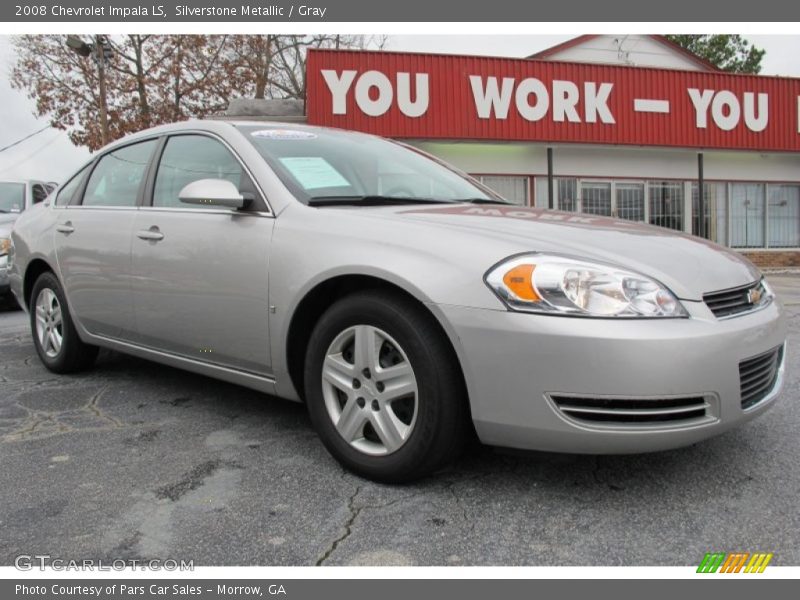 Silverstone Metallic / Gray 2008 Chevrolet Impala LS