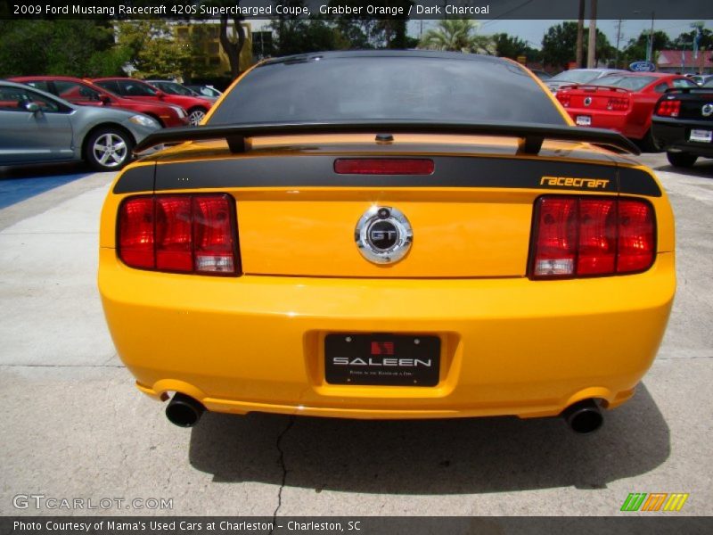 Grabber Orange / Dark Charcoal 2009 Ford Mustang Racecraft 420S Supercharged Coupe