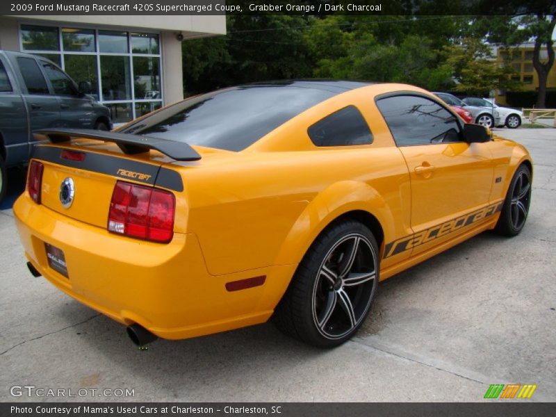Grabber Orange / Dark Charcoal 2009 Ford Mustang Racecraft 420S Supercharged Coupe