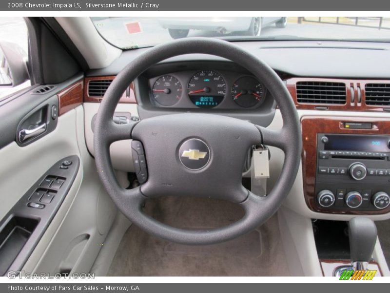 Silverstone Metallic / Gray 2008 Chevrolet Impala LS