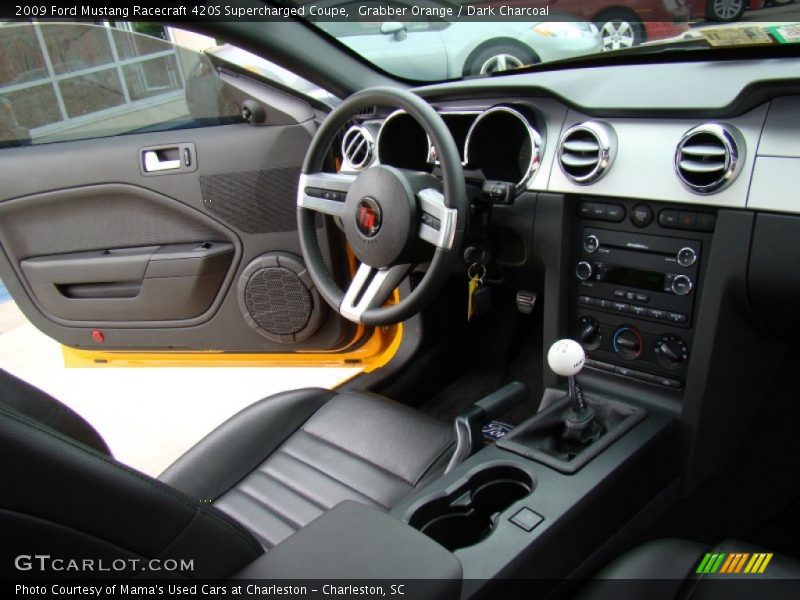 Grabber Orange / Dark Charcoal 2009 Ford Mustang Racecraft 420S Supercharged Coupe