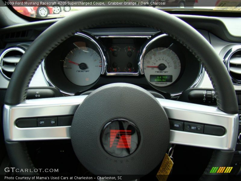 Grabber Orange / Dark Charcoal 2009 Ford Mustang Racecraft 420S Supercharged Coupe