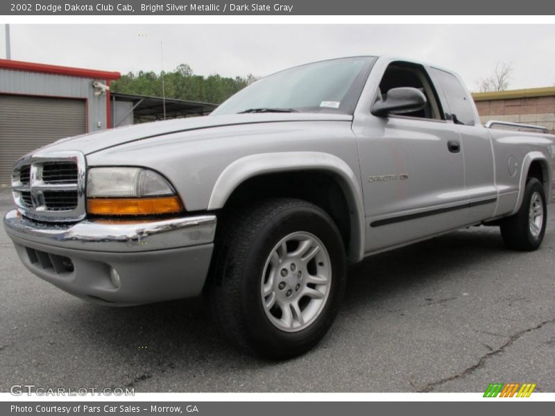Bright Silver Metallic / Dark Slate Gray 2002 Dodge Dakota Club Cab