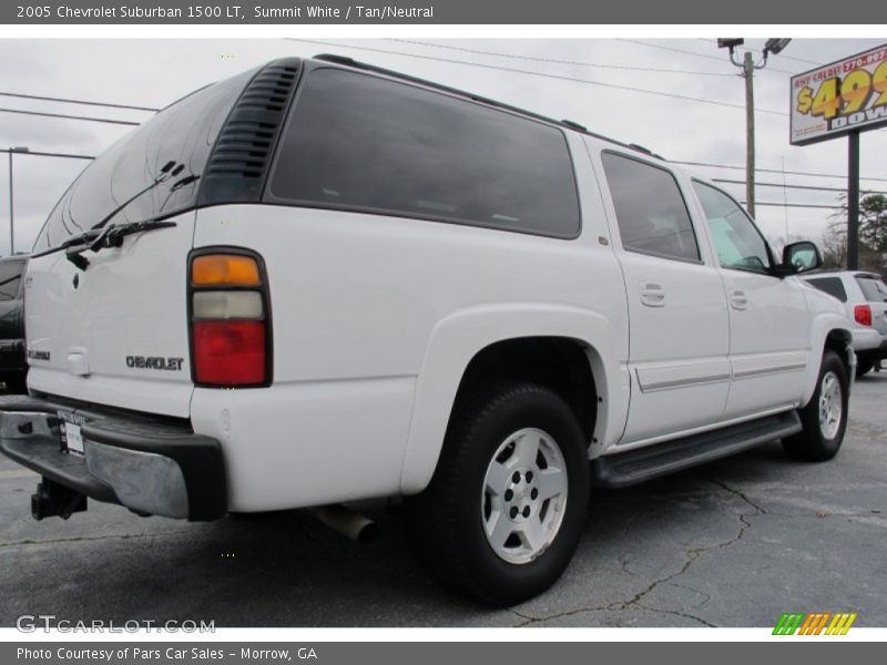 Summit White / Tan/Neutral 2005 Chevrolet Suburban 1500 LT