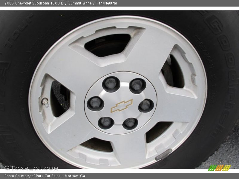 Summit White / Tan/Neutral 2005 Chevrolet Suburban 1500 LT