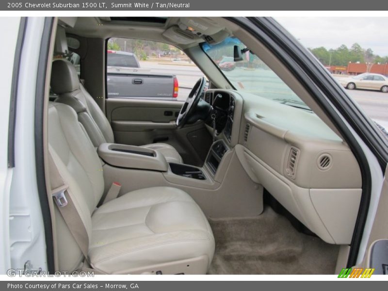 Summit White / Tan/Neutral 2005 Chevrolet Suburban 1500 LT