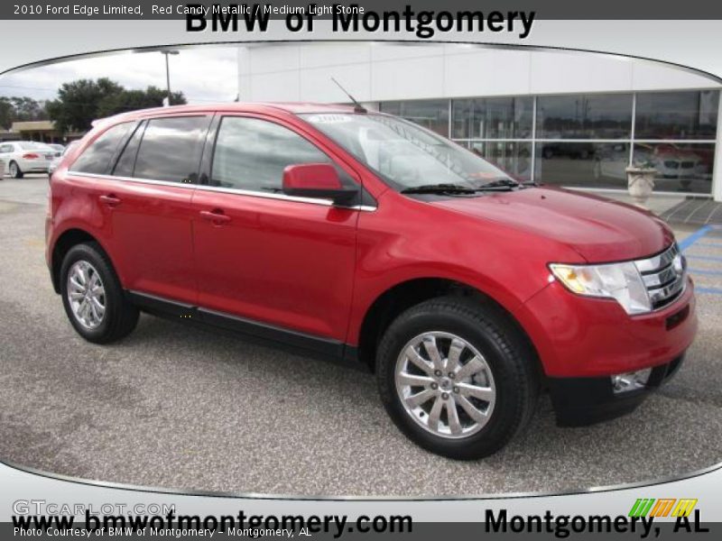Red Candy Metallic / Medium Light Stone 2010 Ford Edge Limited