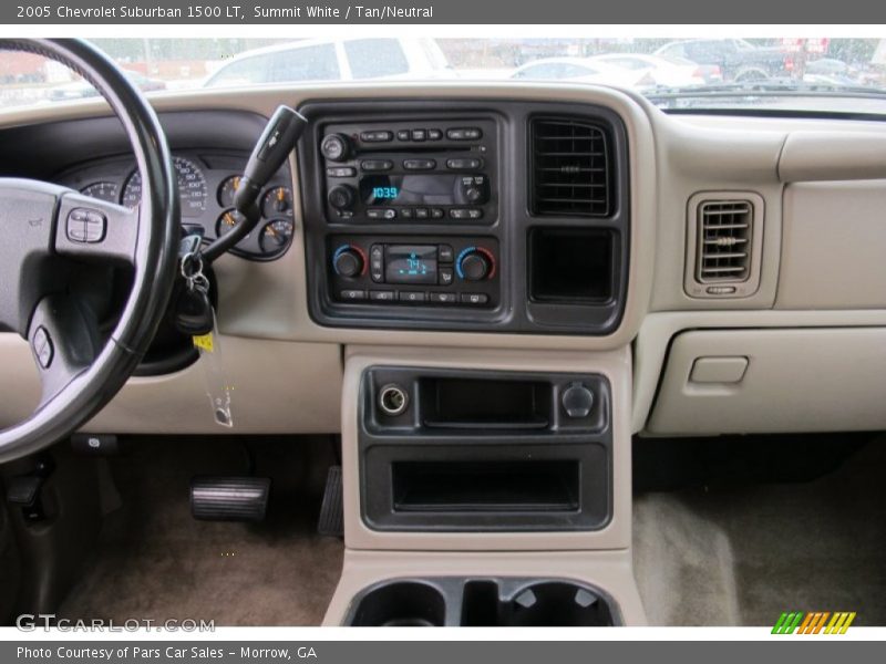 Summit White / Tan/Neutral 2005 Chevrolet Suburban 1500 LT