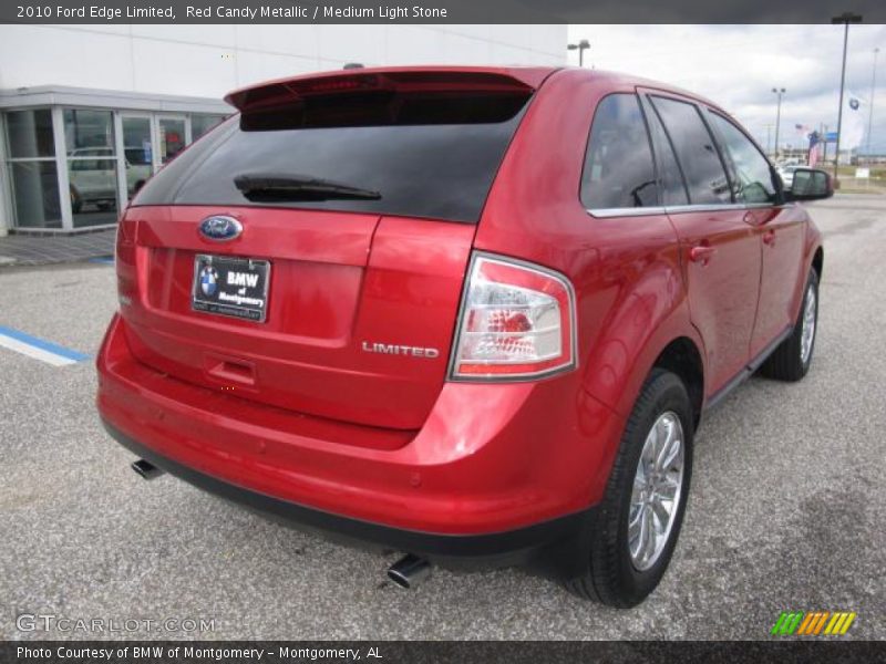 Red Candy Metallic / Medium Light Stone 2010 Ford Edge Limited