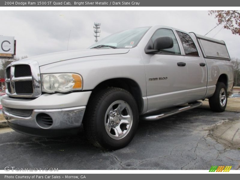 Bright Silver Metallic / Dark Slate Gray 2004 Dodge Ram 1500 ST Quad Cab