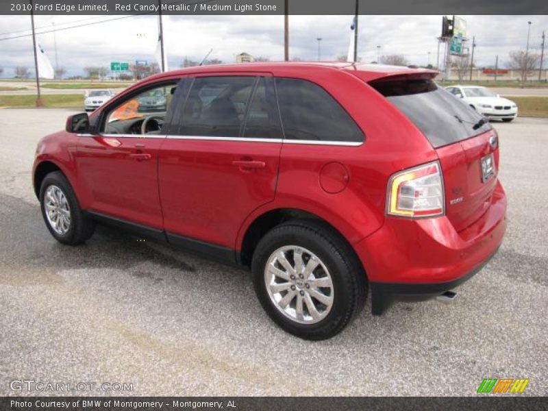 Red Candy Metallic / Medium Light Stone 2010 Ford Edge Limited