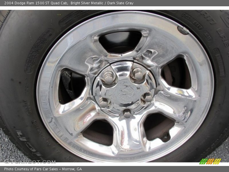 Bright Silver Metallic / Dark Slate Gray 2004 Dodge Ram 1500 ST Quad Cab