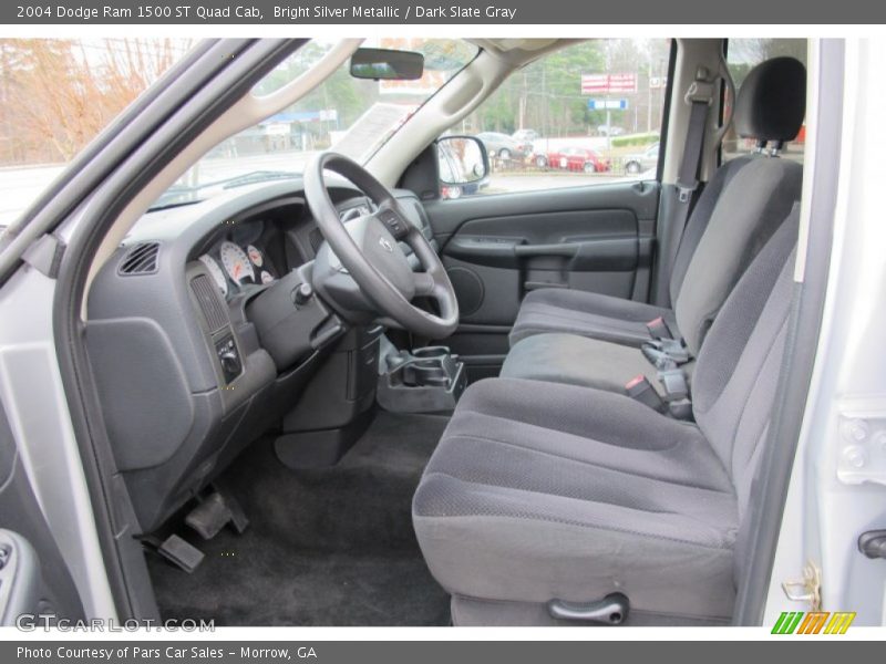 Bright Silver Metallic / Dark Slate Gray 2004 Dodge Ram 1500 ST Quad Cab