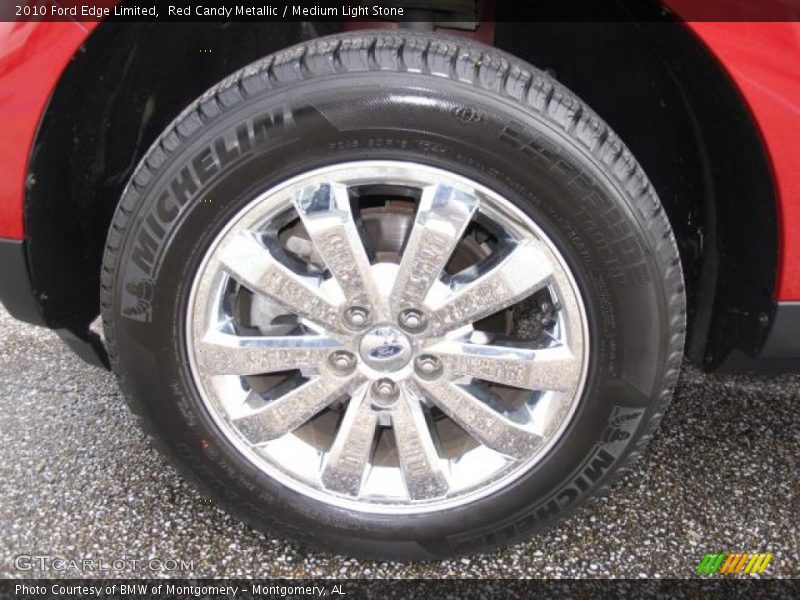 Red Candy Metallic / Medium Light Stone 2010 Ford Edge Limited