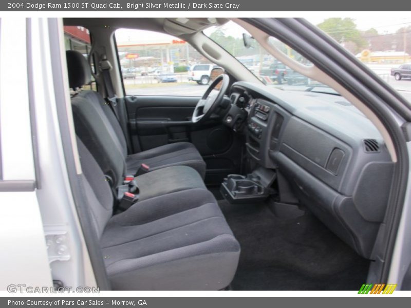 Bright Silver Metallic / Dark Slate Gray 2004 Dodge Ram 1500 ST Quad Cab