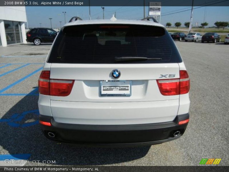 Alpine White / Sand Beige 2008 BMW X5 3.0si