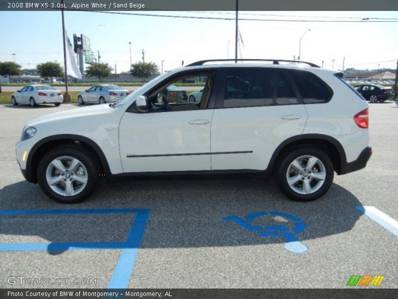 Alpine White / Sand Beige 2008 BMW X5 3.0si