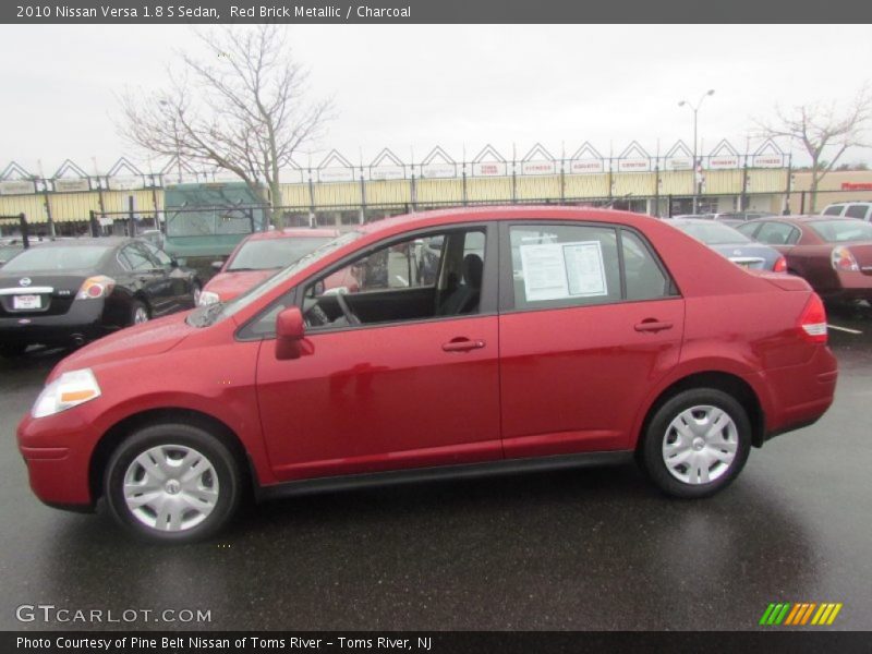  2010 Versa 1.8 S Sedan Red Brick Metallic