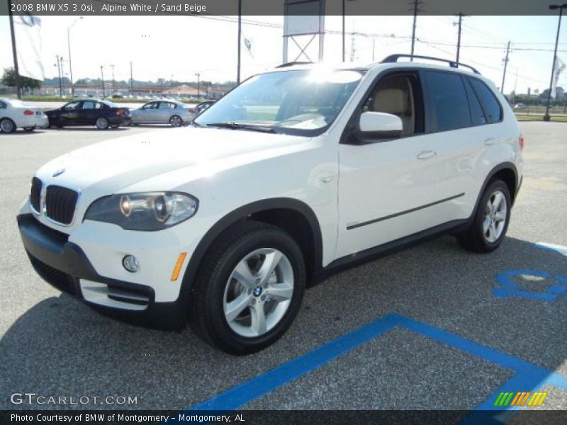 Alpine White / Sand Beige 2008 BMW X5 3.0si