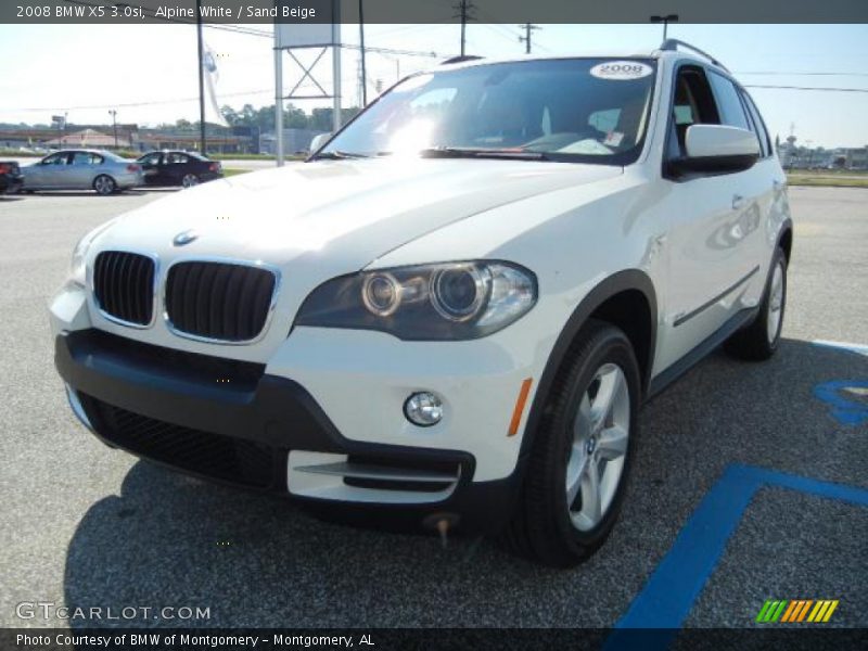 Alpine White / Sand Beige 2008 BMW X5 3.0si