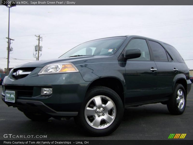 Sage Brush Green Pearl / Ebony 2006 Acura MDX