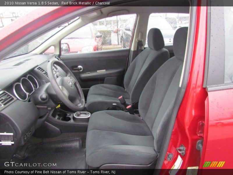 Red Brick Metallic / Charcoal 2010 Nissan Versa 1.8 S Sedan