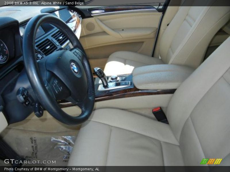 Alpine White / Sand Beige 2008 BMW X5 3.0si