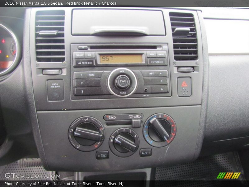 Red Brick Metallic / Charcoal 2010 Nissan Versa 1.8 S Sedan