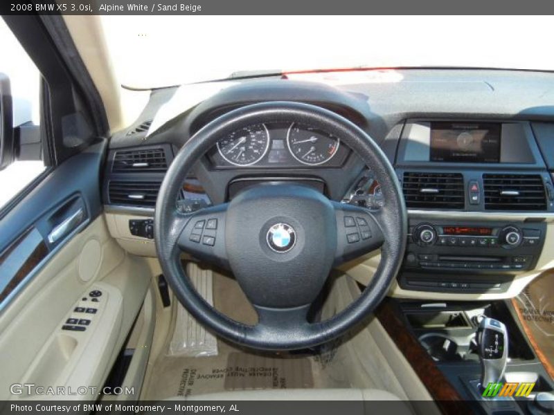 Alpine White / Sand Beige 2008 BMW X5 3.0si