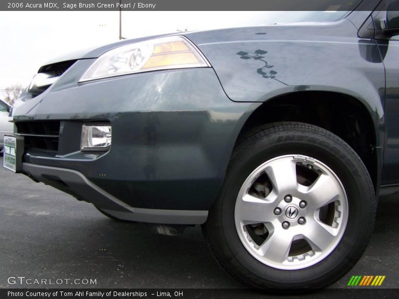 Sage Brush Green Pearl / Ebony 2006 Acura MDX