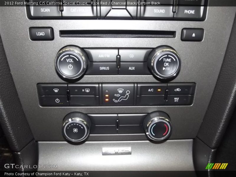 Controls of 2012 Mustang C/S California Special Coupe