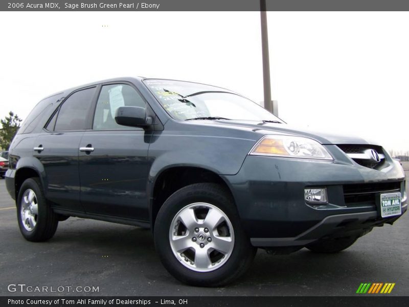 Sage Brush Green Pearl / Ebony 2006 Acura MDX