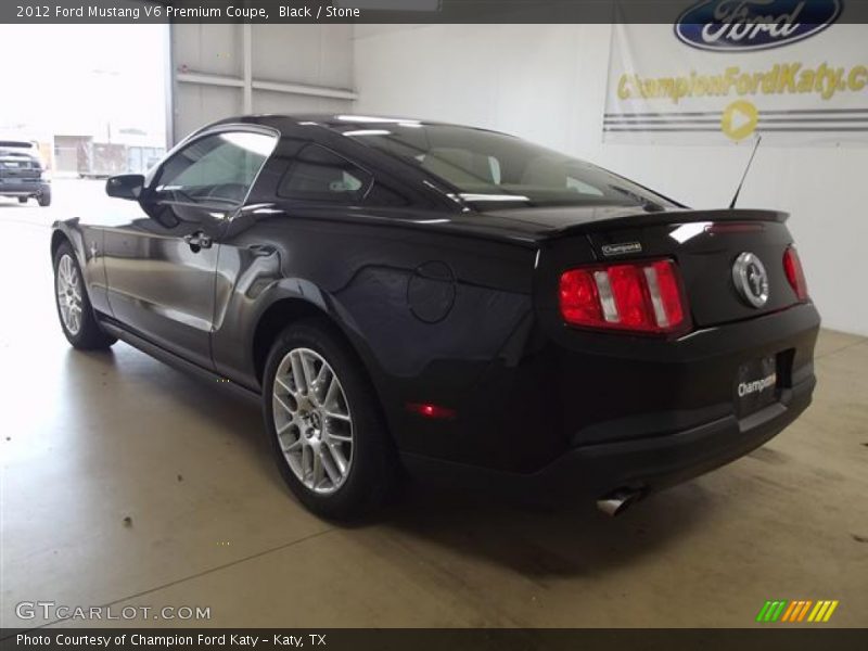 Black / Stone 2012 Ford Mustang V6 Premium Coupe