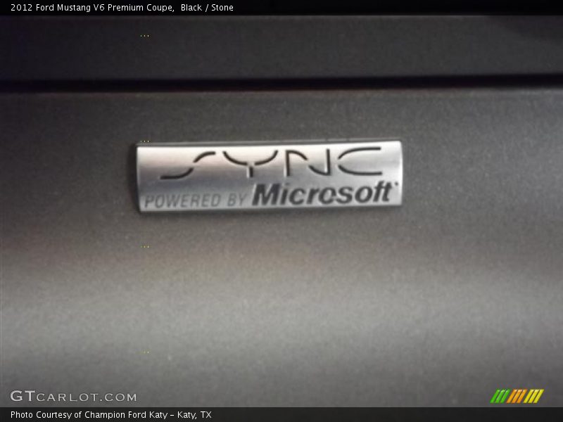 Black / Stone 2012 Ford Mustang V6 Premium Coupe