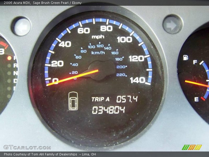Sage Brush Green Pearl / Ebony 2006 Acura MDX