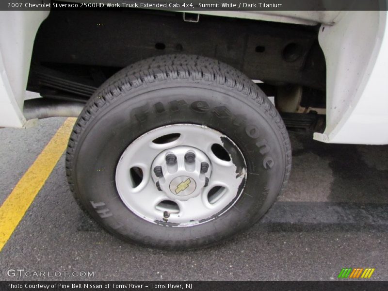 Summit White / Dark Titanium 2007 Chevrolet Silverado 2500HD Work Truck Extended Cab 4x4
