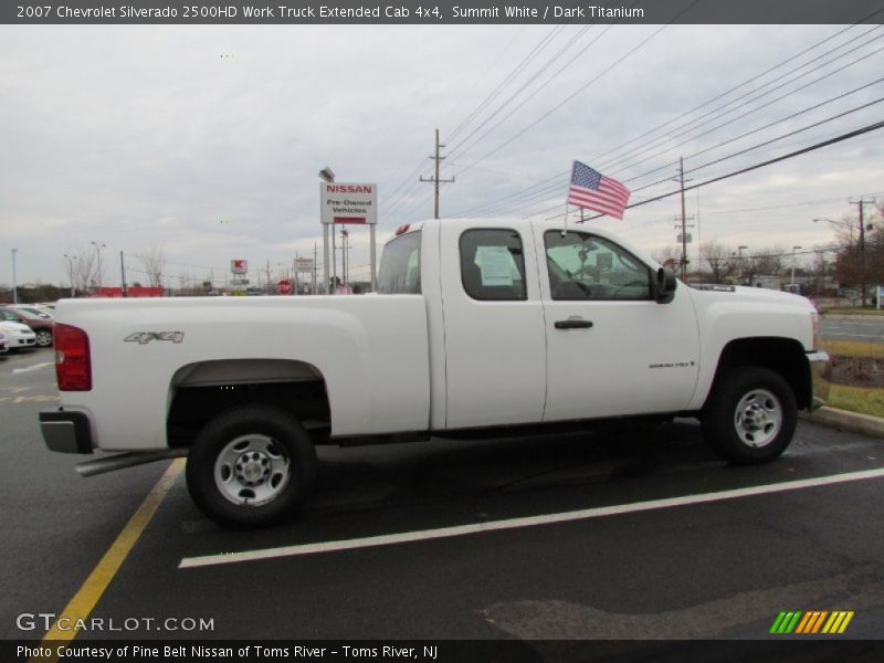 Summit White / Dark Titanium 2007 Chevrolet Silverado 2500HD Work Truck Extended Cab 4x4