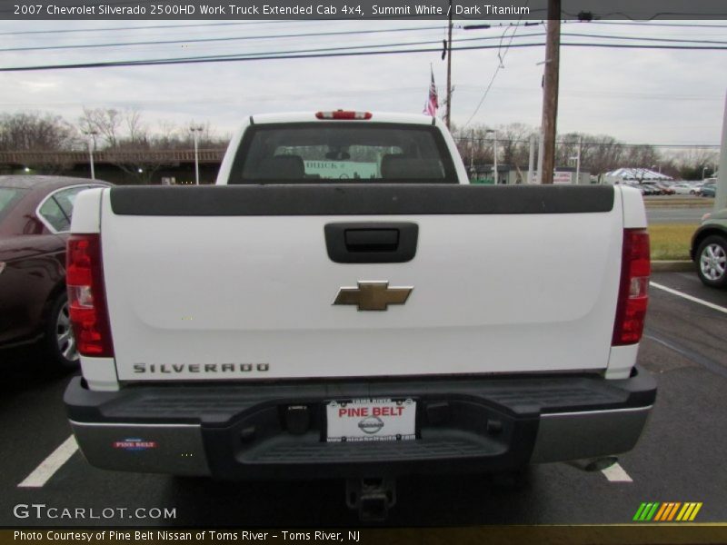 Summit White / Dark Titanium 2007 Chevrolet Silverado 2500HD Work Truck Extended Cab 4x4