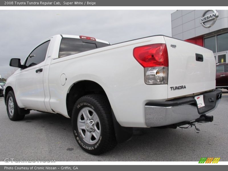 Super White / Beige 2008 Toyota Tundra Regular Cab