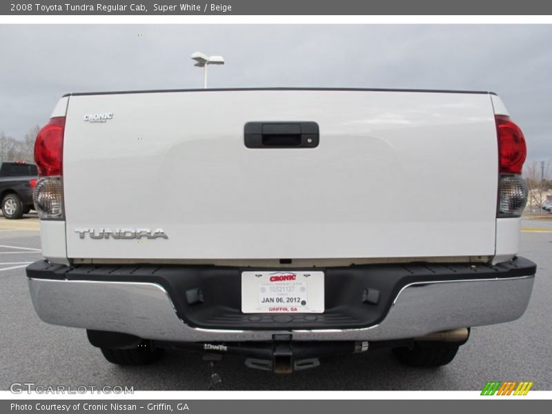 Super White / Beige 2008 Toyota Tundra Regular Cab