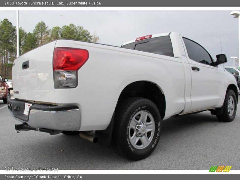 Super White / Beige 2008 Toyota Tundra Regular Cab