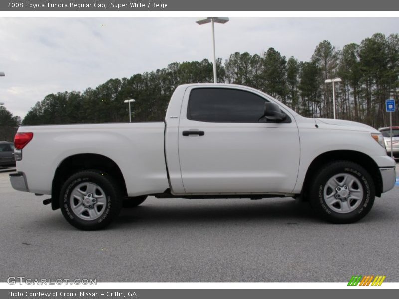 Super White / Beige 2008 Toyota Tundra Regular Cab