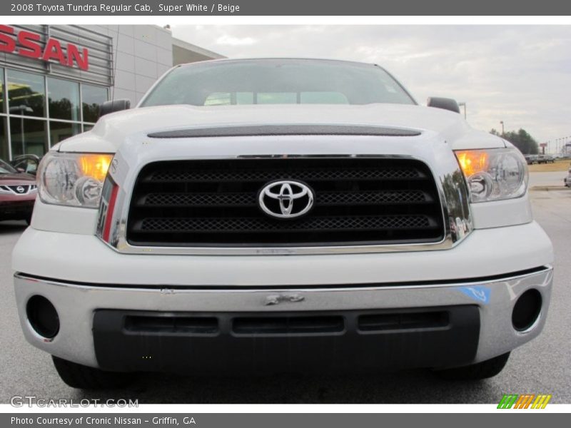 Super White / Beige 2008 Toyota Tundra Regular Cab