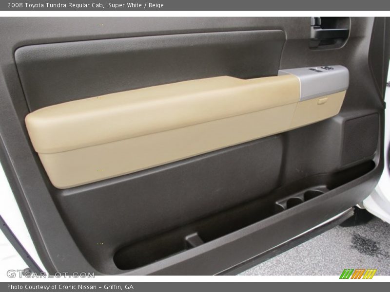 Super White / Beige 2008 Toyota Tundra Regular Cab