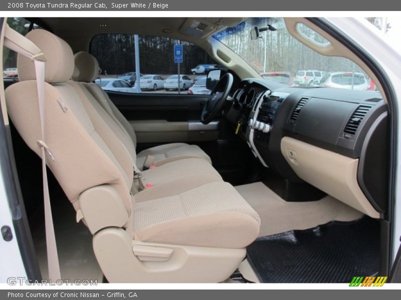 Super White / Beige 2008 Toyota Tundra Regular Cab
