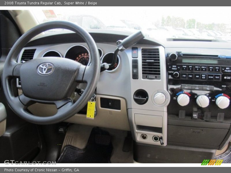 Super White / Beige 2008 Toyota Tundra Regular Cab