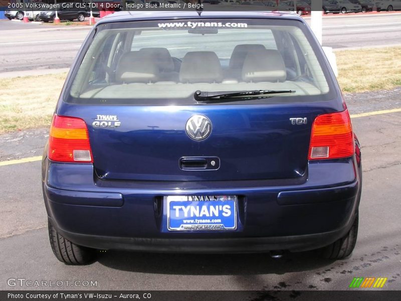 Indigo Blue Metallic / Beige 2005 Volkswagen Golf GLS TDI 4 Door