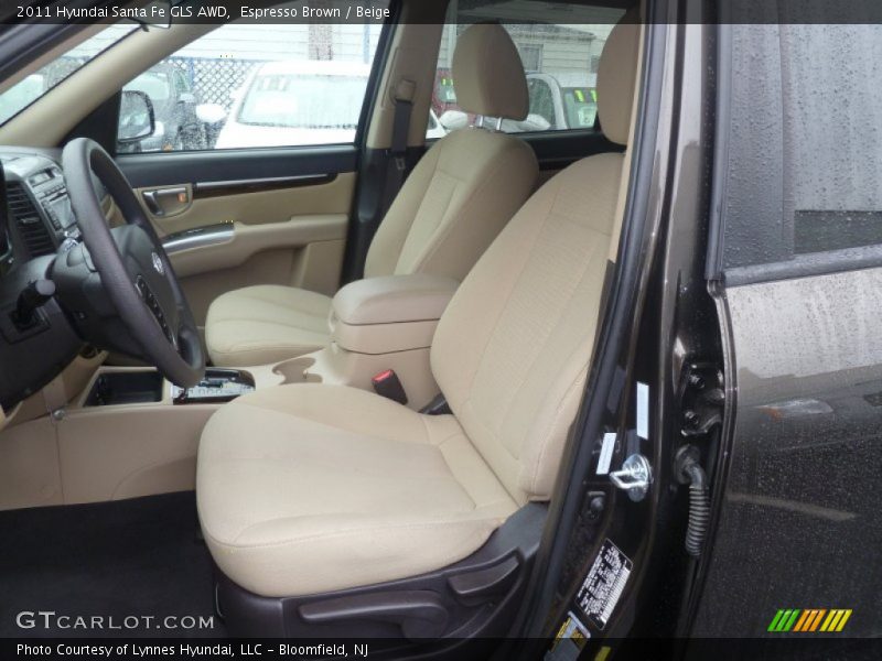 Espresso Brown / Beige 2011 Hyundai Santa Fe GLS AWD